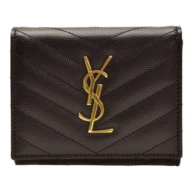 Yves Saint Laurent（イヴ・サンローラン） サンローラン パリ 財布 三