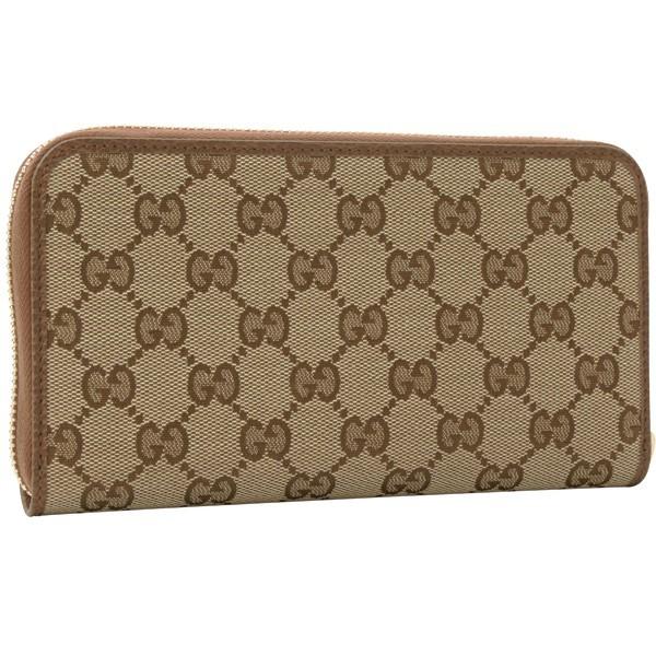 GGキャンバス グッチ GUCCI 長財布 ラウンドファスナー