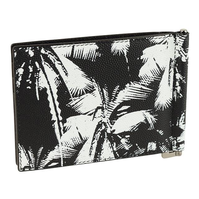 サンローランパリ　パームツリー柄　二つ折り財布 SAINT LAURENT サンローラン パームツリー柄 二つ折り財布