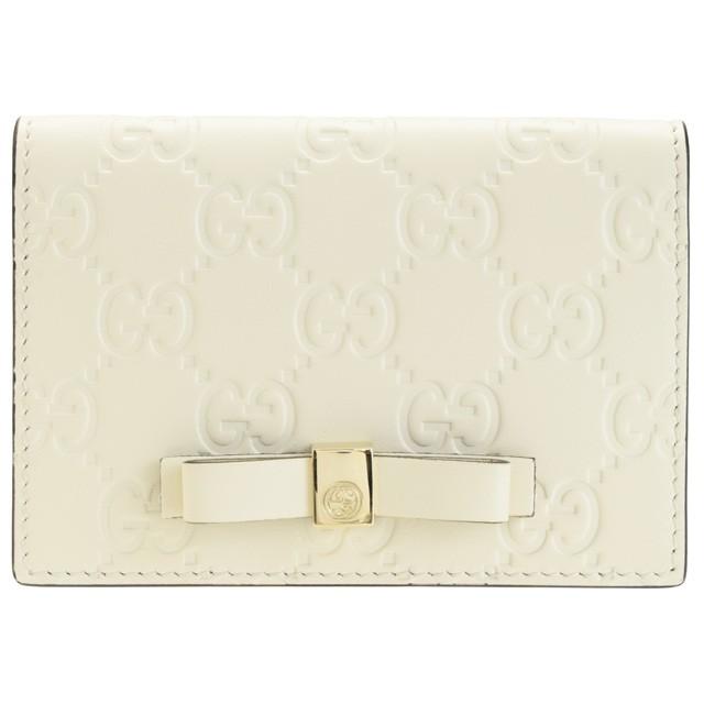お値下げ中　GUCCI グッチ　リボンカードケース　パスケース　GG グッチシマ グッチ GUCCI カードケース パスケース リボン