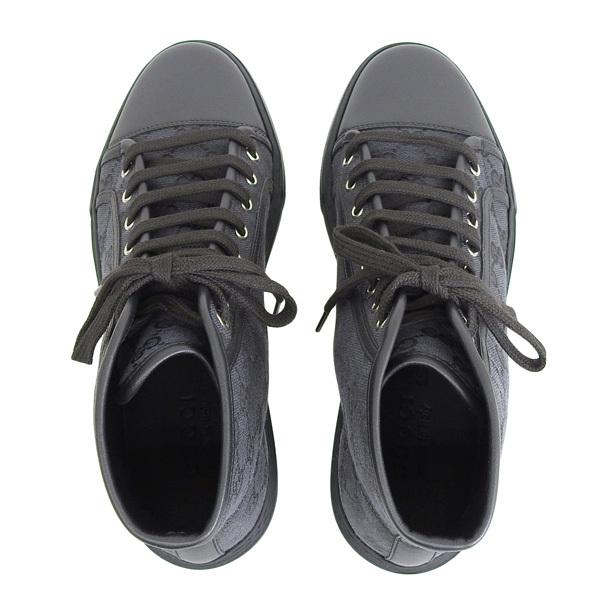 GUCCI（グッチ） スニーカー 靴 キャンバス ブラック 8 メンズ 