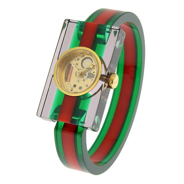 GUCCI（グッチ） 腕時計 小物 グリーン レッドマルチ レディース