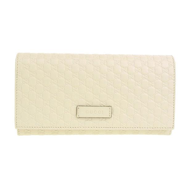 GUCCI（グッチ） 長財布 財布 レザー ホワイト レディース 449396bmj1g