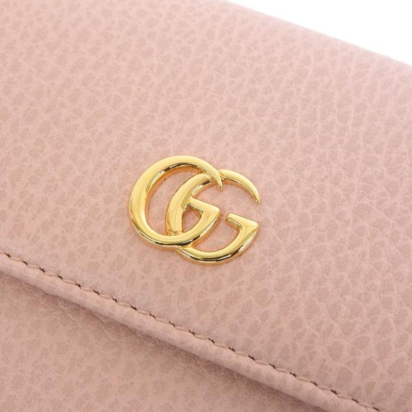 【新品】 GUCCI グッチ　折り財布　くすみピンク GUCCI グッチ 財布 二つ折り レディース アウトレット 折財布