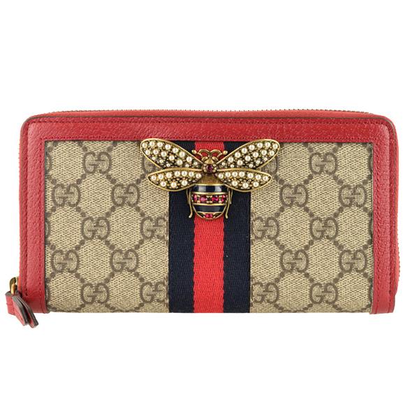 GUCCI（グッチ） 財布 長財布 ラウンドファスナー 蜂 ハチ