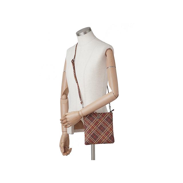 【ヴィヴィアンウエストウッド】 スクエア ショルダー バッグ チェック ヴィヴィアンウエストウッド】 スクエア ショルダー バッグ チェック