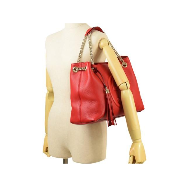 GUCCI ショルダーバッグ メタリックレザー チェーン タッセル GUCCI（グッチ） バッグ トートバッグ チェーン タッセル アウトレット
