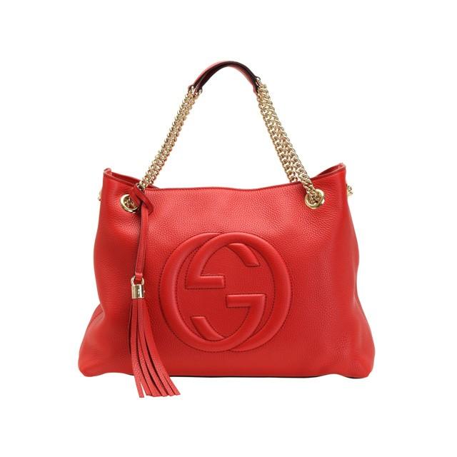 GUCCI グッチ チェーントートバッグ ソーホー 536196 トートバッグ レザー 194 GUCCI（グッチ） バッグ トートバッグ チェーン タッセル アウトレット