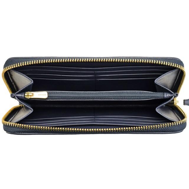 はや ページ COACH（コーチ） 長財布 PVC レザー ラウンドファスナー ロゴ ゴールド