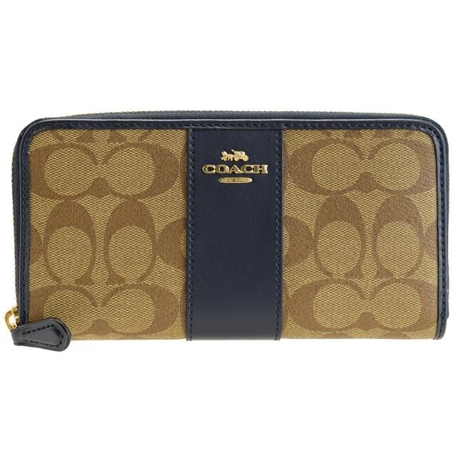 COACH（コーチ） 財布 長財布 ラウンドファスナー シグネチャー