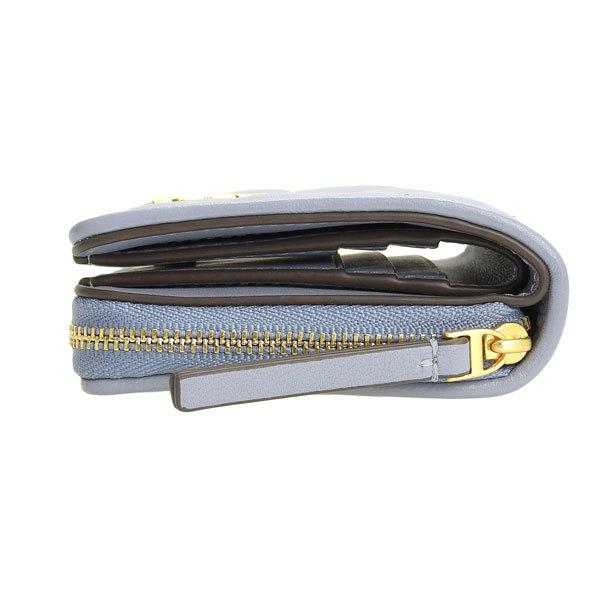 新品 トリーバーチ TORY BURCH 2つ折り財布 キラ シェブロン クラウドブルー TORY BURCH（トリーバーチ） TORY BURCH KIRA CHEVRON BI-FOLD WALLET