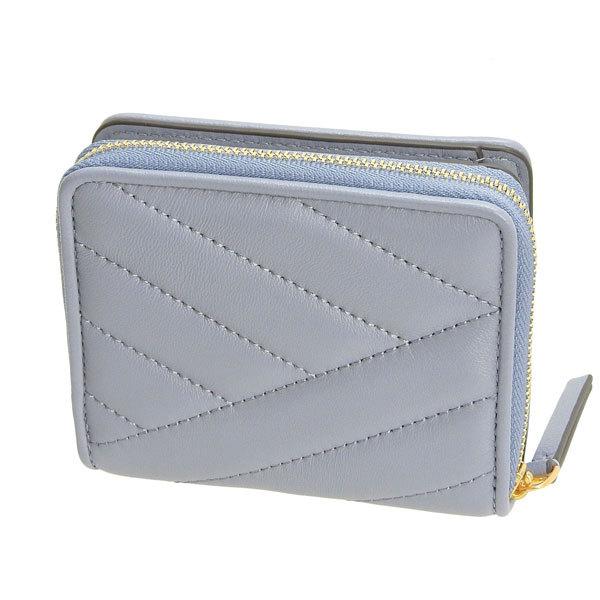 新品 トリーバーチ TORY BURCH 2つ折り財布 キラ シェブロン クラウドブルー TORY BURCH（トリーバーチ） TORY BURCH KIRA CHEVRON BI-FOLD WALLET