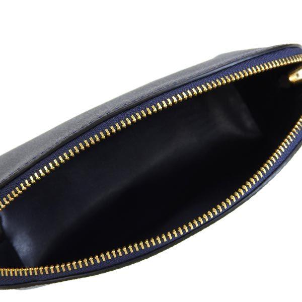 COACH（コーチ） ポーチ 小物入れ レザー ネイビー レディース 57844