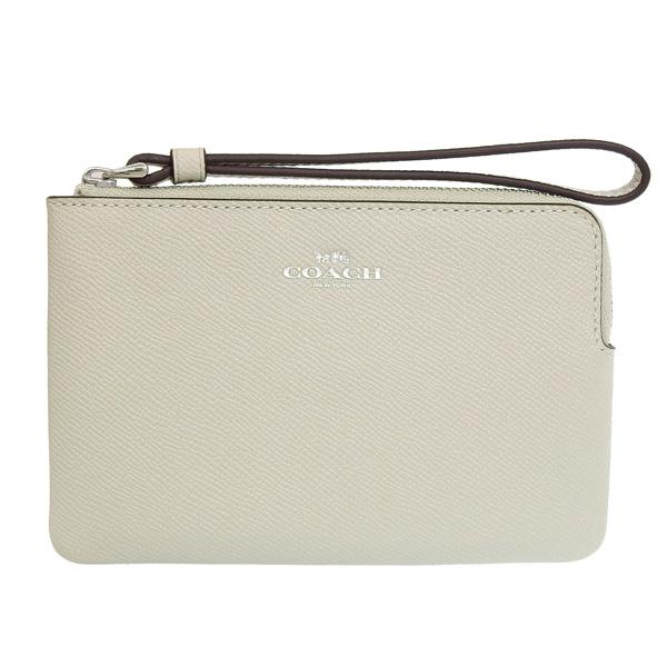 COACH（コーチ） 小物 レディース ポーチ アウトレット レザー グレー 
