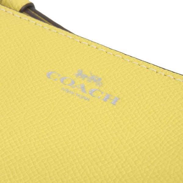コーチ 小物 レディース ポーチ リストレット アウトレット レザー イエロー CSRN LTH CRN ZIP 58032SVS9V COACH 母の日　土日祝も毎日発送します COACH（コーチ） ポーチ リストレット レディース アウトレット レザー