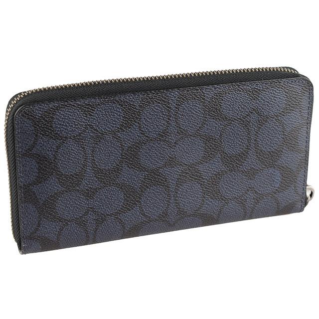 COACH（コーチ） 財布 長財布 ラウンドファスナー メンズ シグネチャー