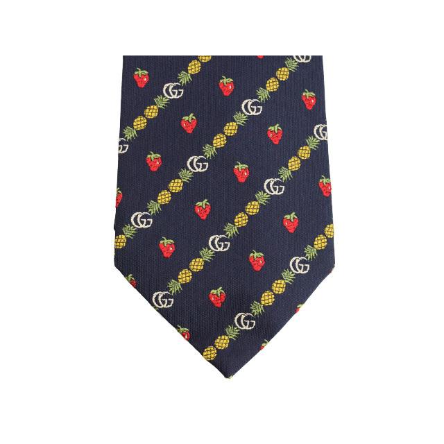 GUCCI（グッチ） ネクタイ メンズ パイナップル イチゴ アウトレット