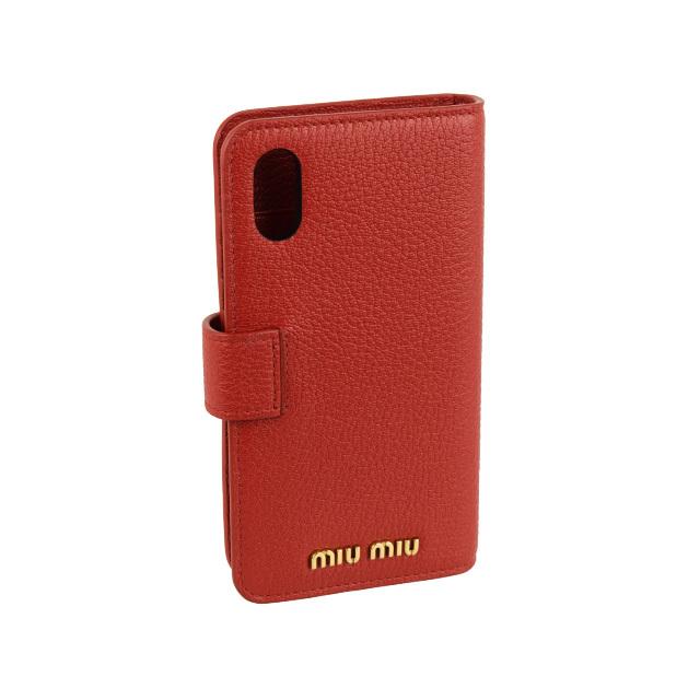 ミュウミュウ MIUMIU iPhone X XS ケース 手帳型 携帯ケース スマホケース レディース アウトレット 5zh106｜riverall-men｜02