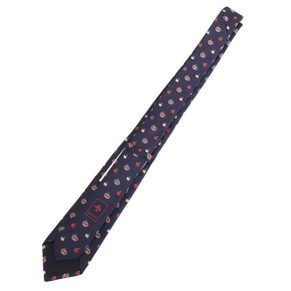 GUCCI（グッチ） ネクタイ メンズ アウトレット シルク ネイビーマルチ