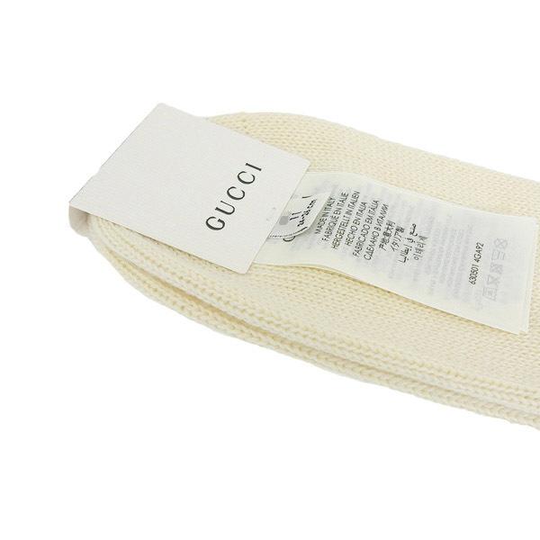 GUCCI（グッチ） 靴下 ソックス 小物 コットン ベージュ Lサイズ