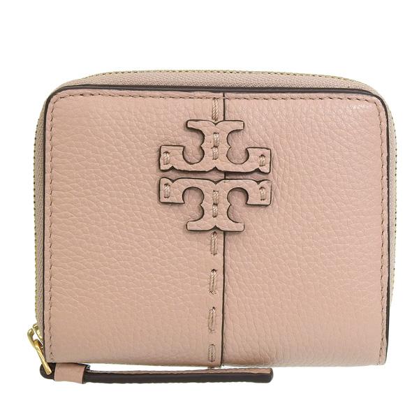 TORY BURCH キルティング 二つ折り財布，ピンクベージュ 中古・古着通販】TORY BURCH (トリーバーチ) 2つ折り財布 ベージュ