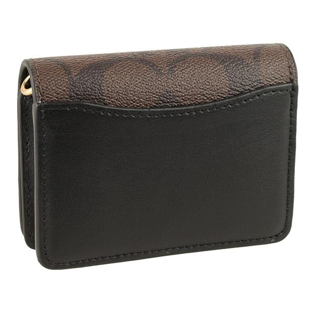 セールCoachロゴチェーンショルダー&チャーム付カードミニ財布 セールCoachロゴチェーンショルダー&チャーム付カードミニ財布