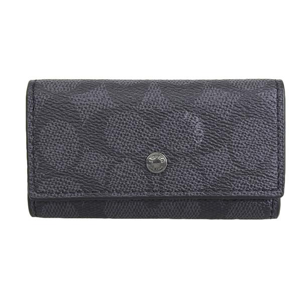 COACH（コーチ） キーケース 4連 メンズ アウトレット チャコール