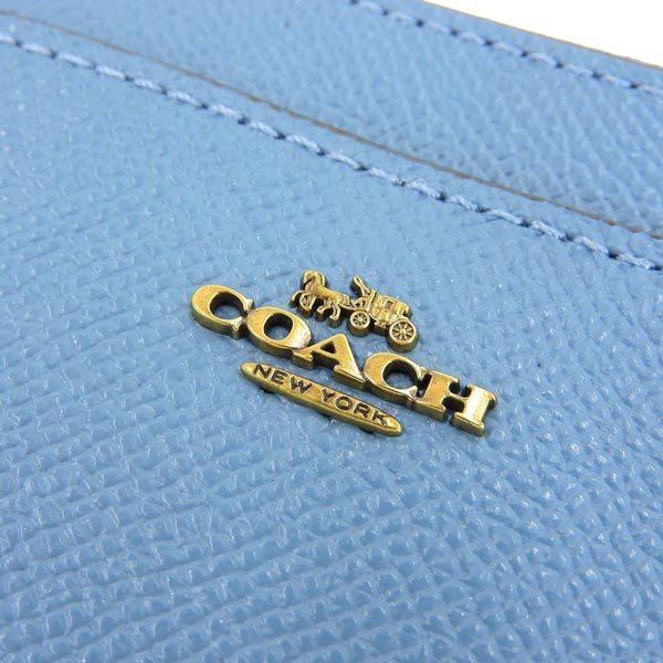 COACH（コーチ） カードケース 定期入れ パスケース ブルー レディース