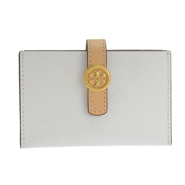 トリーバーチ TORY BURCH WALKER ACCORDION CARD CASE カードケース レザー ガーデニア ホワイト