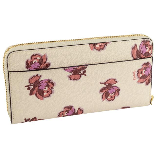COACH（コーチ） 財布 長財布 ラウンドファスナー 花柄 アウトレット