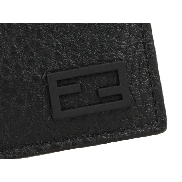FENDI 黒 レザー カード パスケース FENDI（フェンディ） カードケース パスケース レディース メンズ