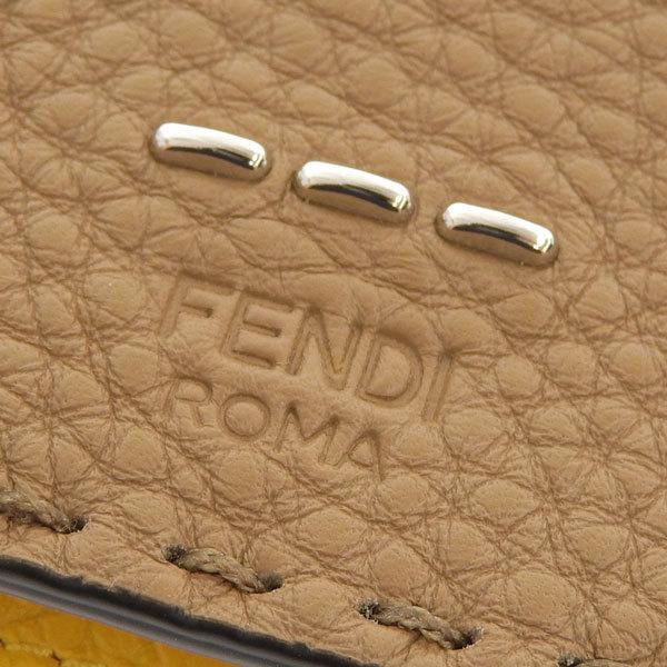 FENDI ベージュ 名刺入れ FENDI（フェンディ） FENDI CUOIO ROMANO カードケース 名刺ケース