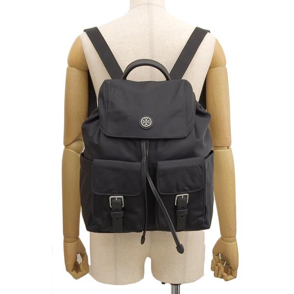 トリーバーチ バッグ バックパック リュック リュックサック レディース OS ブラック VIRGINIA FLAP BACKPACK 85061-001 TORY BURCH｜riverall-men｜06