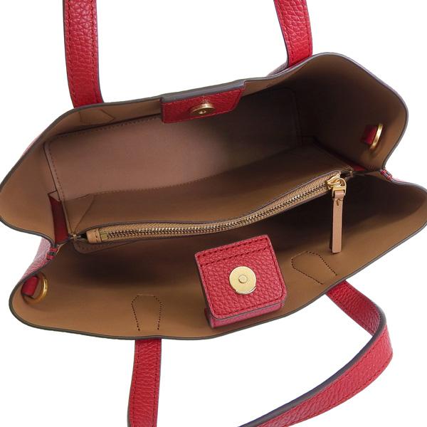 極美品 トリーバーチ レザー ミニトート バッグ 2way レッド系 TORY BURCH（トリーバーチ） バッグ レディース 2WAY トートバッグ