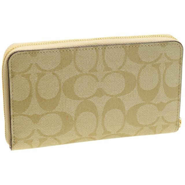 COACH（コーチ） ラウンドファスナー中長財布 シグネチャー