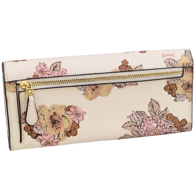 COACH（コーチ） 財布 長財布 二つ折り 花柄 アウトレット 89618