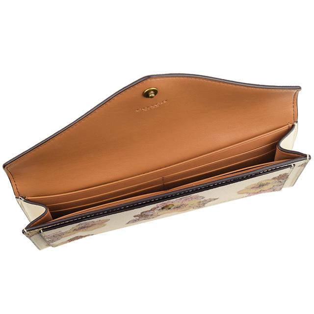 COACH（コーチ） 財布 長財布 二つ折り 花柄 アウトレット 89618