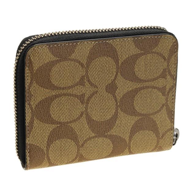 COACH（コーチ） ラウンドファスナー折財布 シグネチャー メンズ