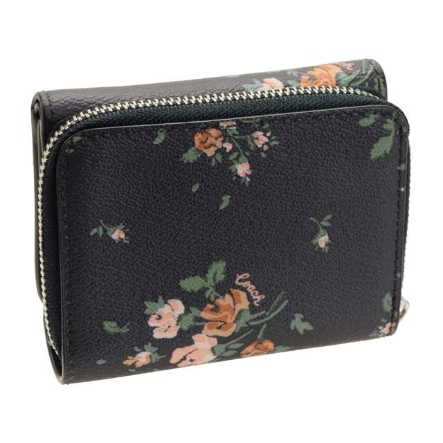 COACH（コーチ） 財布 折財布 ミニ コンパクト 花柄 アウトレット
