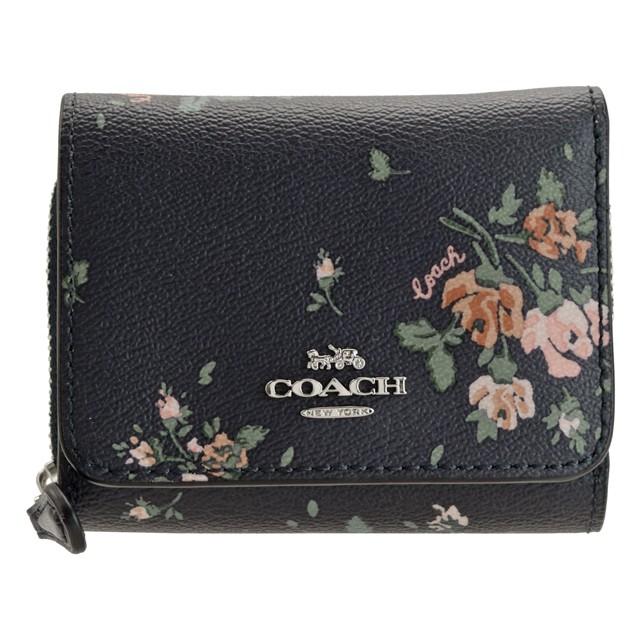 COACH（コーチ） 財布 折財布 ミニ コンパクト 花柄 アウトレット
