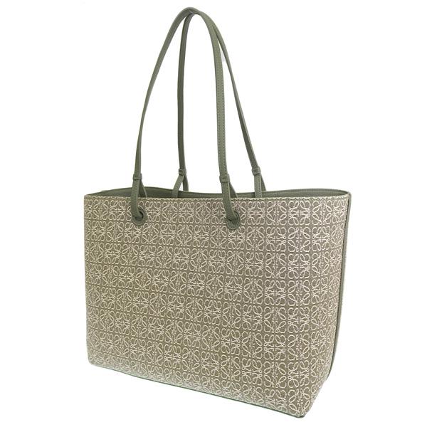 LOEWE オリガミ　アナグラム トートバッグ　レザー イエローグリーン ロゴ ヒットメーカーのロエベから「新お仕事バッグ」が登場！おしゃれ