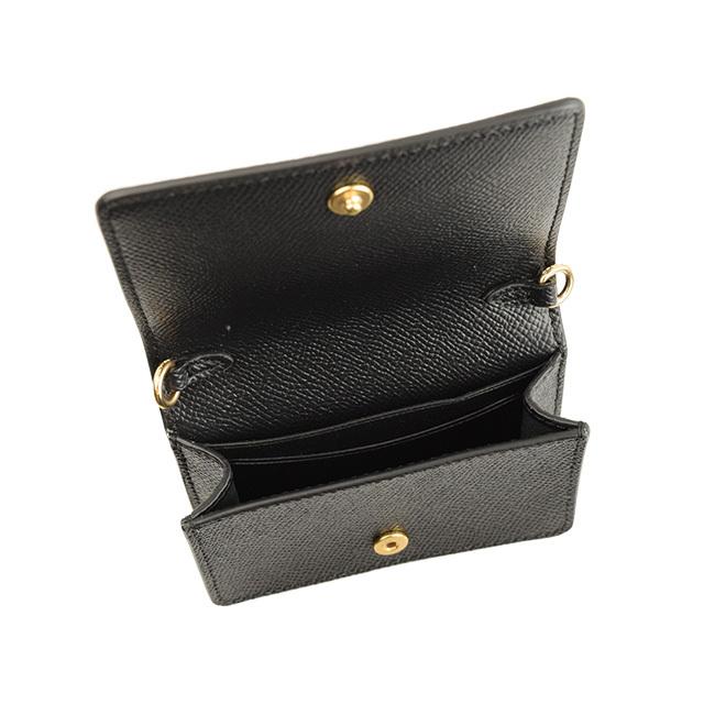 【1点のみ】COACH カードケース ミニウォレット チェーン ブラック 女 COACH コーチ カードケース ミニウォレット チェーン