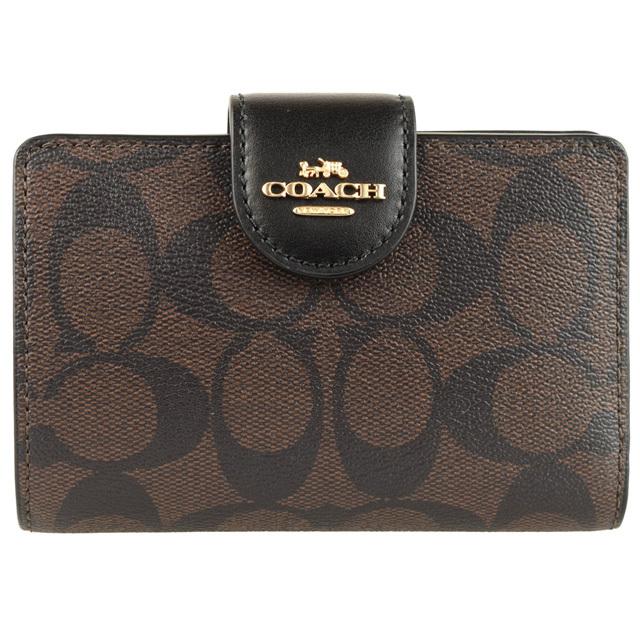 COACH（コーチ） 財布 折財布 二つ折り シグネチャー アウトレット