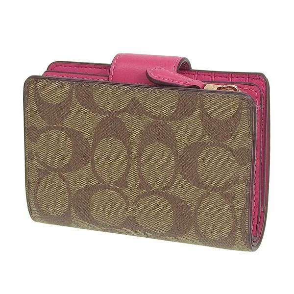 あきプーさま専用＊コーチ COACH 二つ折り財布 COACH（コーチ） 財布 折財布 二つ折り 財布 レザー カーキ ボールト