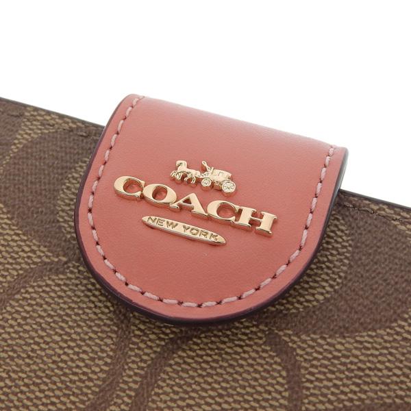 COACH（コーチ） 財布 レディース 二つ折り財布 アウトレット カーキ
