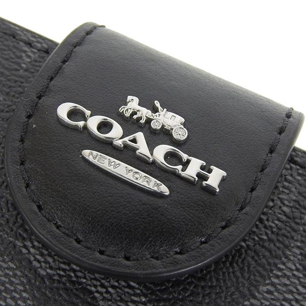 COACH（コーチ） 財布 折財布 二つ折り 財布 レザー ブラック