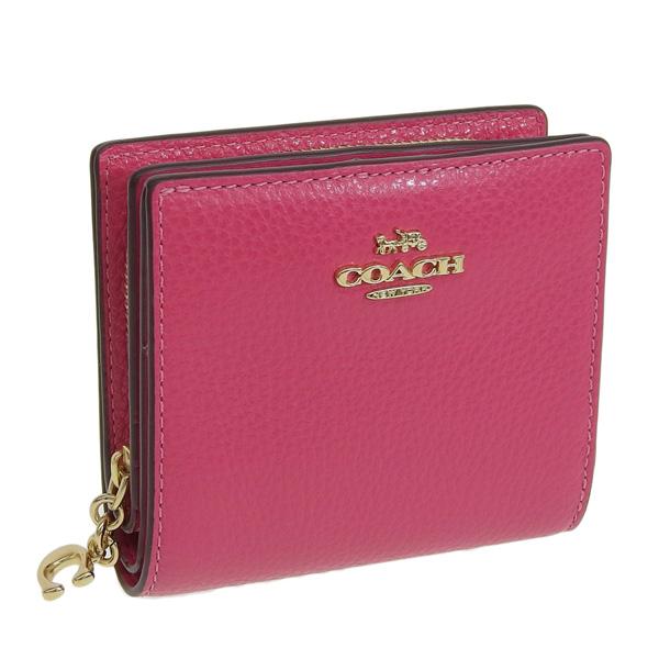 同梱不可 Coach コーチ 財布 C2862 レディース ボールドピンク レザー 財布 コンパクト 二つ折り 折財布 二つ折り財布 Lifeinlacruz Com