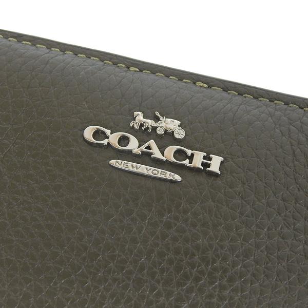 【美品】COACH コーチ 二つ折り財布 クロスグレインレザー オリーブ 楽天市場】コーチ二つ折り 財布 グリーンの通販