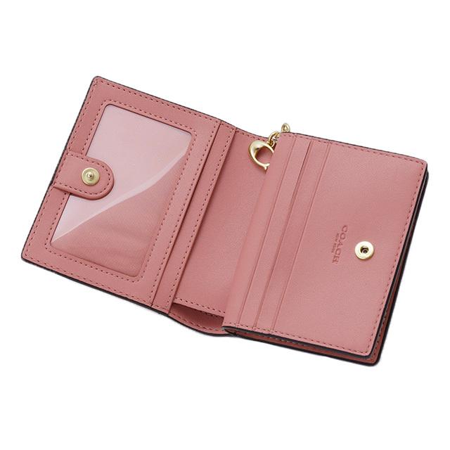 COACH（コーチ） 財布 折財布 二つ折り ハート 花柄 シグネチャー