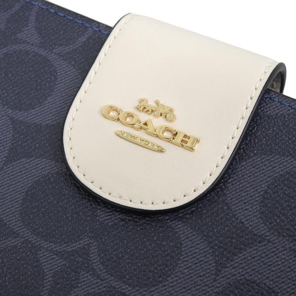 COACH（コーチ） 財布 レディース 二つ折り アウトレット デニムマルチ